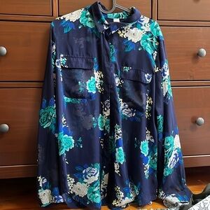 Old Navy Sheer blouse, size large